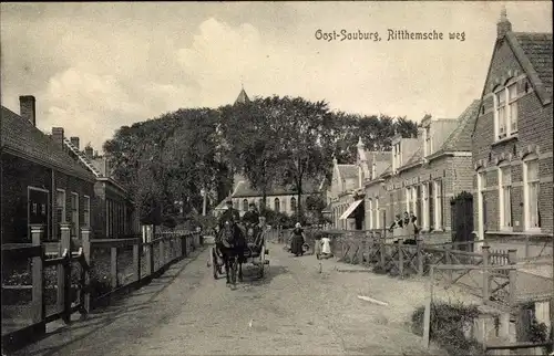 Ak Oost Souburg Zeeland Niederlande, Ritthemsche weg