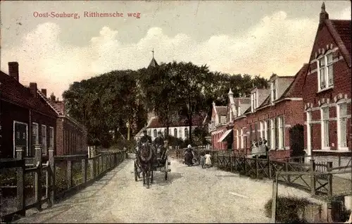 Ak Oost Souburg Zeeland Niederlande, Ritthemsche weg