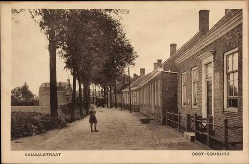 Ak Oost Souburg Zeeland Niederlande, Kanaalstraat