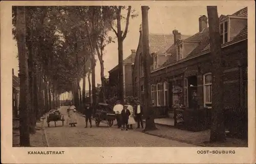 Ak Oost Souburg Zeeland Niederlande, Kanaalstraat