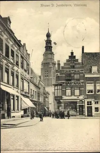 Ak Vlissingen Zeeland Niederlande, Nieuwe St. Jacobstoren