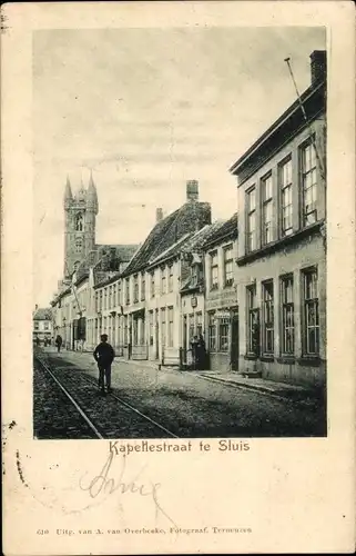 Ak Sluis Zeeland Niederlande, Kapellestraat