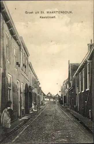 Ak Sint Maartensdijk Zeeland Niederlande, Kaaistraat