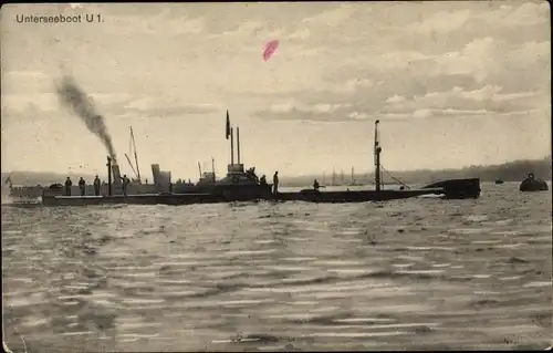 Ak Deutsches U Boot, U 1, Unterseeboot