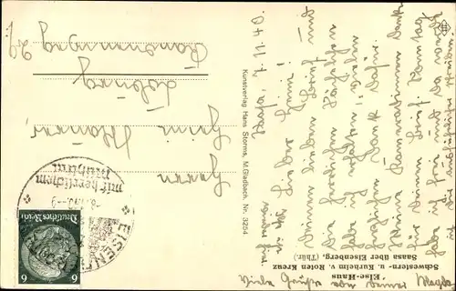 Ak Saasa Eisenberg in Thüringen, Else Haus, Schwestern- und Kurheim vom Roten Kreuz