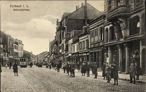 Ak Forbach Lothringen Moselle, Nationalstraße