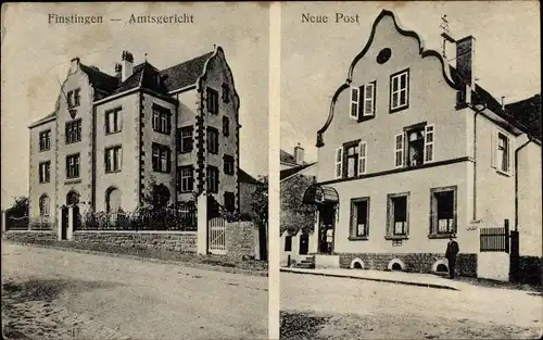 Ak Fénétrange Finstingen Moselle, Amtsgericht, Neue Post