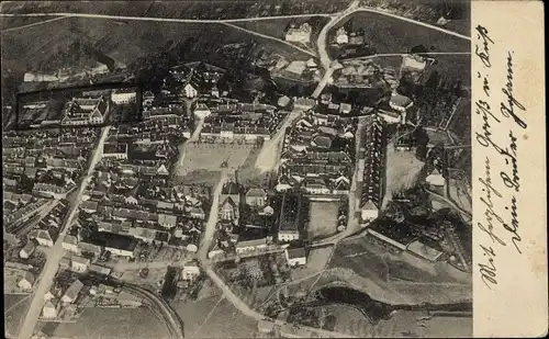 Ak Phalsbourg Pfalzburg Lothringen Moselle, Fliegeraufnahme vom Ort