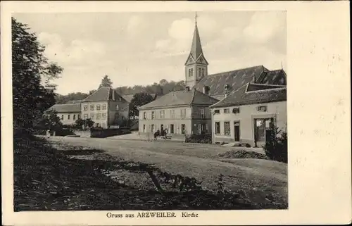 Ak Arzviller Arzweiler Lothringen Moselle, Kirche