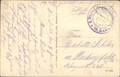 Ak Ommeray Ommerich Moselle, Straßenpartie