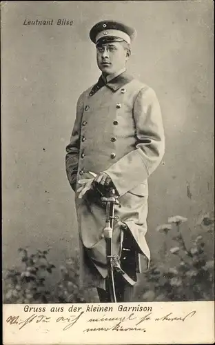 Ak Portrait von Leutnant Bilse in Uniform