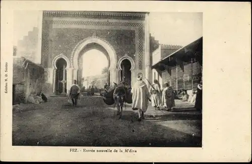 Ak Fès Fez Marokko, Entree nouvelle de la Medina