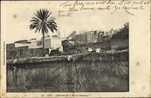 Ak Fès Fez Marokko, Quartier de Bin el Mdoune