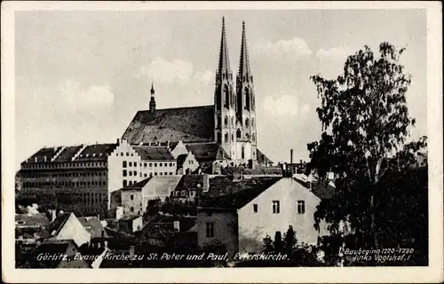 Ak Görlitz in der Lausitz, Ev. Kirche zu St. Peter und Paul, Peterskirche