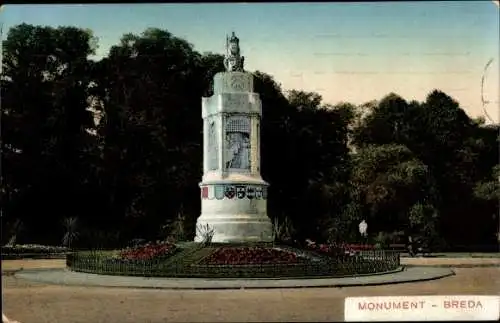 Ak Breda Nordbrabant Niederlande, Monument