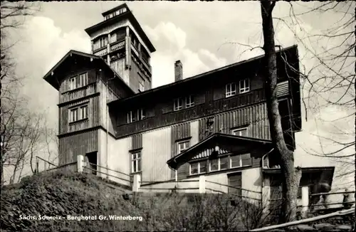 Ak Bad Schandau Sächsische Schweiz, Berghotel Großer Winterberg