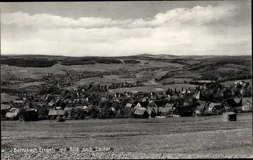 Ak Lauter Bernsbach im Erzgebirge Sachsen, Gesamtansicht mit Lauter
