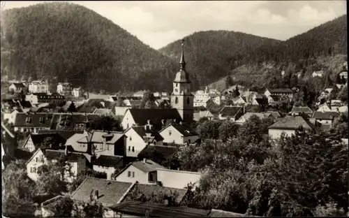 Ak Friedrichroda Thüringen, Teilansicht, Kirche