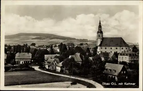 Ak Eibau Kottmar in der Oberlausitz, Teilansicht mit Kottmar
