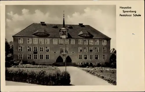 Ak Neusalza Spremberg in Sachsen, Pestalozzi Schule