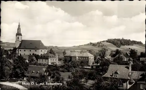 Ak Eibau Kottmar in der Oberlausitz, Teilansicht mit Beckenberg