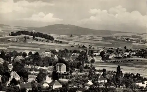 Ak Eibau Kottmar in der Oberlausitz, Panorama mit Beckenberg und Baude