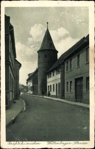 Ak Gräfenhainichen in Sachsen Anhalt, Wittenberger Straße
