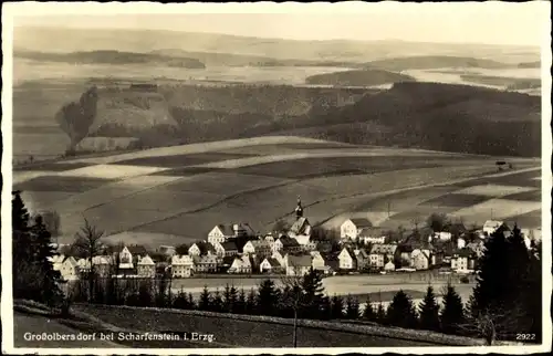 Ak Großolbersdorf Sachsen, Panorama vom Ort