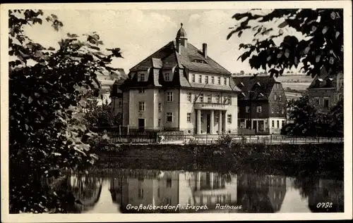 Ak Großolbersdorf im Erzgebirge, Rathaus