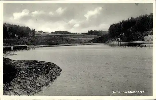 Ak Lengefeld im Erzgebirge Sachsen, Saidenbachtalsperre