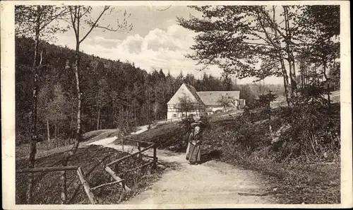 Ak Hohndorf im Erzgebirge, Restaurant Hohndorfer Mühle