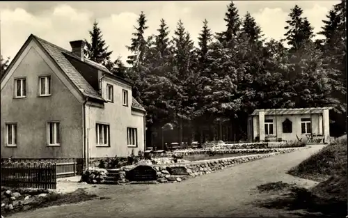 Ak Lößnitz im Erzgebirge, Berggaststätte und Fremdenheim Neu Friedrichsruh