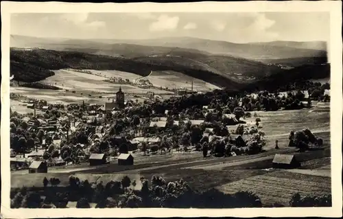 Ak Lößnitz im Erzgebirge, Gesamtansicht
