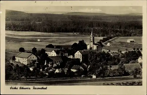 Ak Rosenthal Bielatal Sächsische Schweiz, Ortsansicht