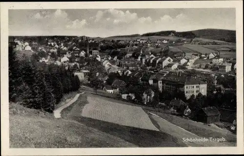 Ak Schönheide im Erzgebirge Sachsen, Ortsansicht