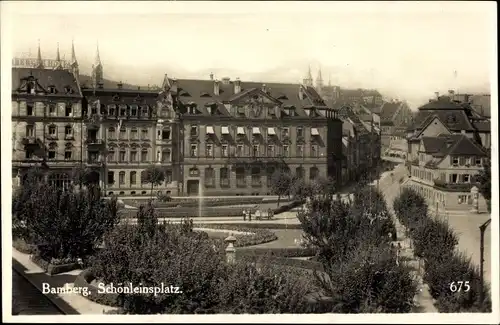 Ak Bamberg in Oberfranken, Schönleinsplatz