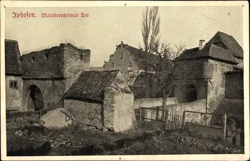 Ak Iphofen in Unterfranken, Mainbernheimer Tor