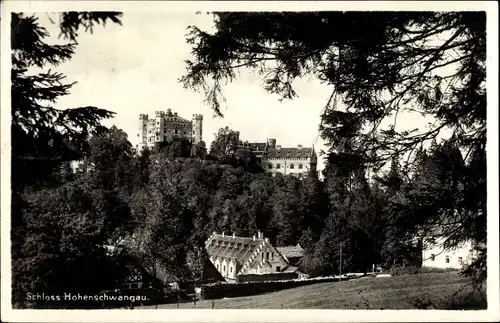 Ak Hohenschwangau Schwangau im Ostallgäu, Schloss Hohenschwangau