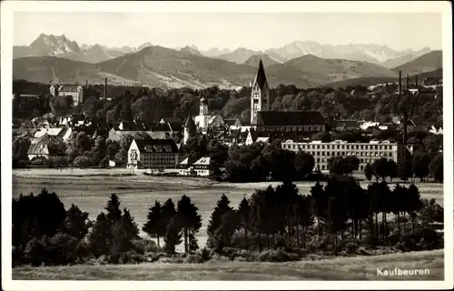 Ak Kaufbeuren an der Wertach in Schwaben, Ortsansicht, Kirche