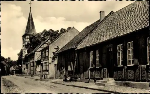 Ak Apenburg Winterfeld in der Altmark, Hinterstraße