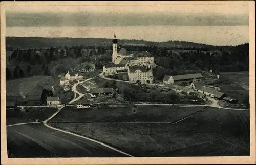 Ak Andechs am Ammersee, Kloster Andechs, Luftbild