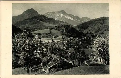 Ak Berchtesgaden in Oberbayern, Panorama mit Untersberg