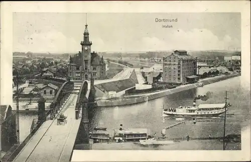 Ak Dortmund im Ruhrgebiet, Hafen