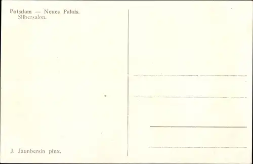 Ak Potsdam, Neues Palais, Silbersalon