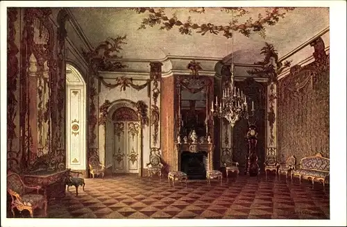 Ak Potsdam, Neues Palais, Die Jagdkammer