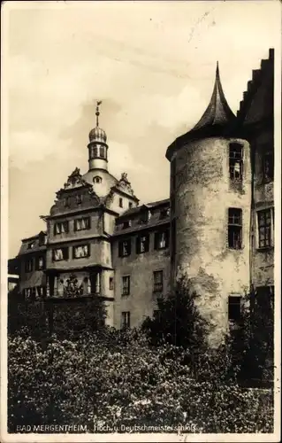 Ak Bad Mergentheim in Tauberfranken, Hoch- und Deutschmeisterschloss