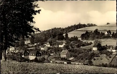 Ak Gornsdorf im Erzgebirge, Ortspanorama