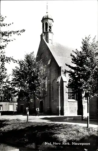 Ak Nieuwpoort Liesveld Südholland, Ned. Herv. Kerk