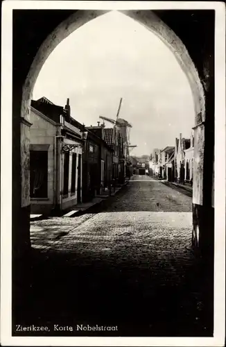 Ak Zierikzee Zeeland, Korte Nobelstraat, Molen