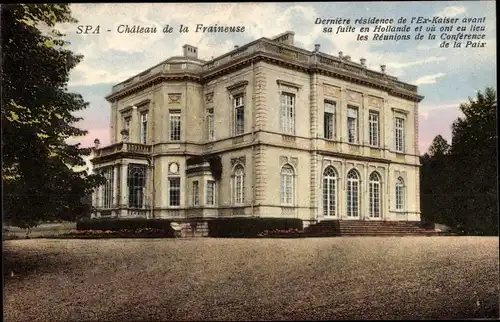 Ak Spa Wallonien Lüttich, Château de la Fraineuse